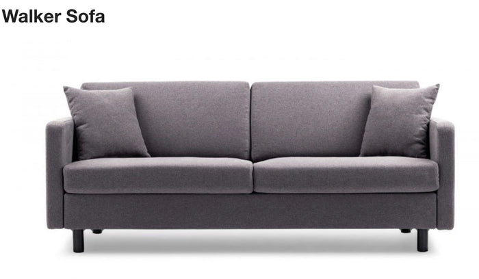 Walked Grey Upholstered Sofa