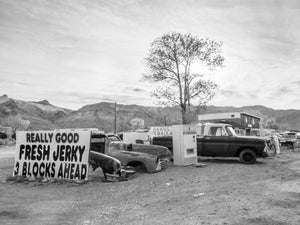 Lori Ryerson Fine Art Photography 'Fresh Jerky Ahead', Beatty Nevada (unframed) 16" x 24"