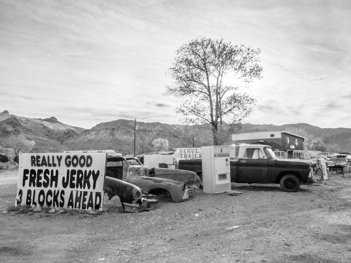 Lori Ryerson Fine Art Photography 'Fresh Jerky Ahead', Beatty Nevada (unframed) 16" x 24"