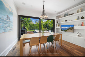 Custom White Oak Dining Table- Designed by Ashley Botten Design and Nick Day Design