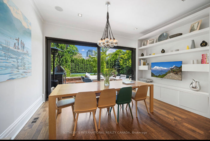 Custom White Oak Dining Table- Designed by Ashley Botten Design and Nick Day Design