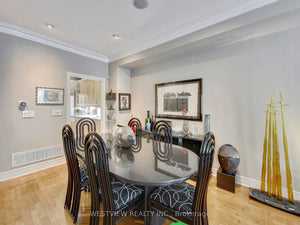 Beautiful Custom Granite Dining Table, Bullnose Edge with 6 Imported Italian Black Lacquered Chair