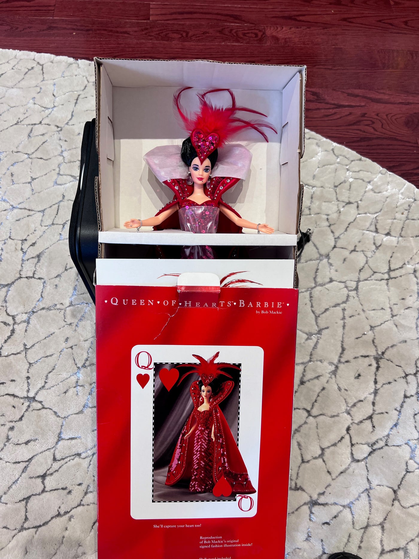 Bob mackie queen of hearts barbie hotsell