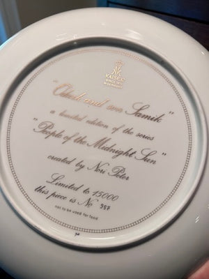 2 Nori Peter Kaiser Collector Plates