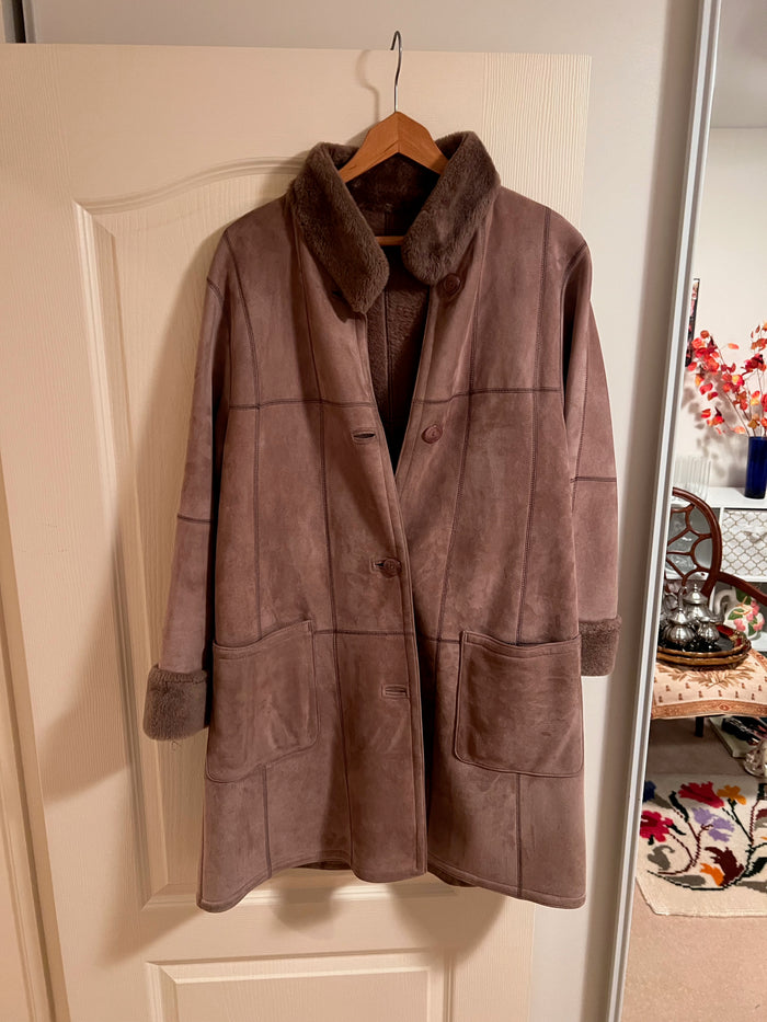 Dominic Bellissimo 100% Shearling Women's Coat, Size 8