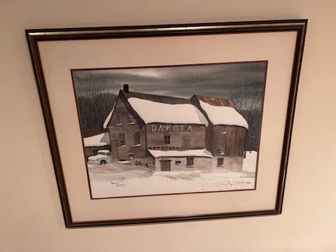 Original Watercolor- 'Dakota Mill (saw)' by JM Robinson