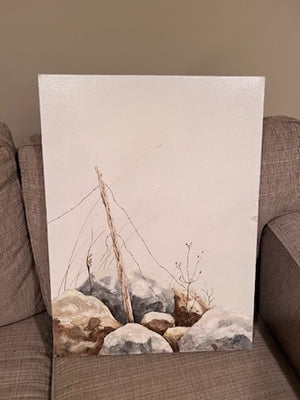 Original Acrylic on Canvas "The Rocks" by Byron Eakin
