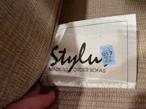 "Stylus" Custom Sectional Sofa in Palmetto-Grove Taupe