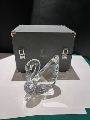 Swarovski Crystal 189254 "Maxi" Swan, 6.5" high