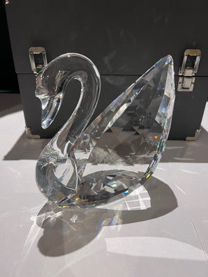 Swarovski Crystal 189254 "Maxi" Swan, 6.5" high