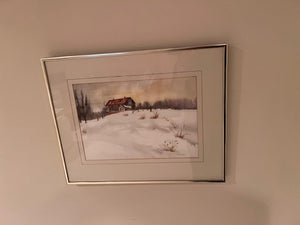 Original Watercolor- "Bloomington Rd Barn" by M. Wade