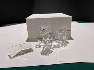 Swarovski Crystal SCS Annual Edition 1997 Fabulous Creatures "The Dragon" + Plaque