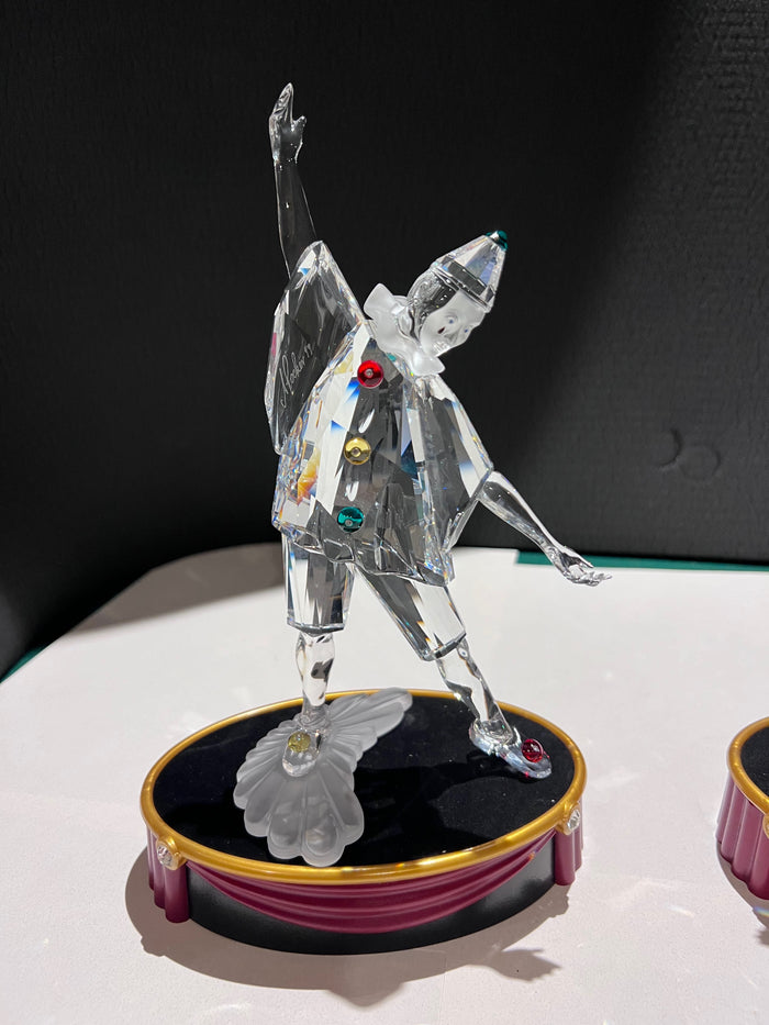 Swarovski Crystal ‘Masquerade’ 1999 "Pierrot" (includes stand & plaque)