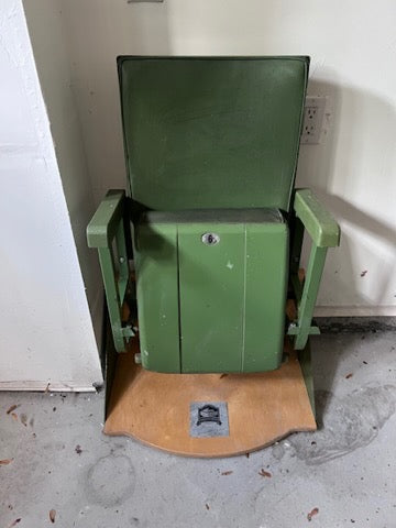 Maple Leaf Gardens Authentic Green Seat- Serial No. 76-194