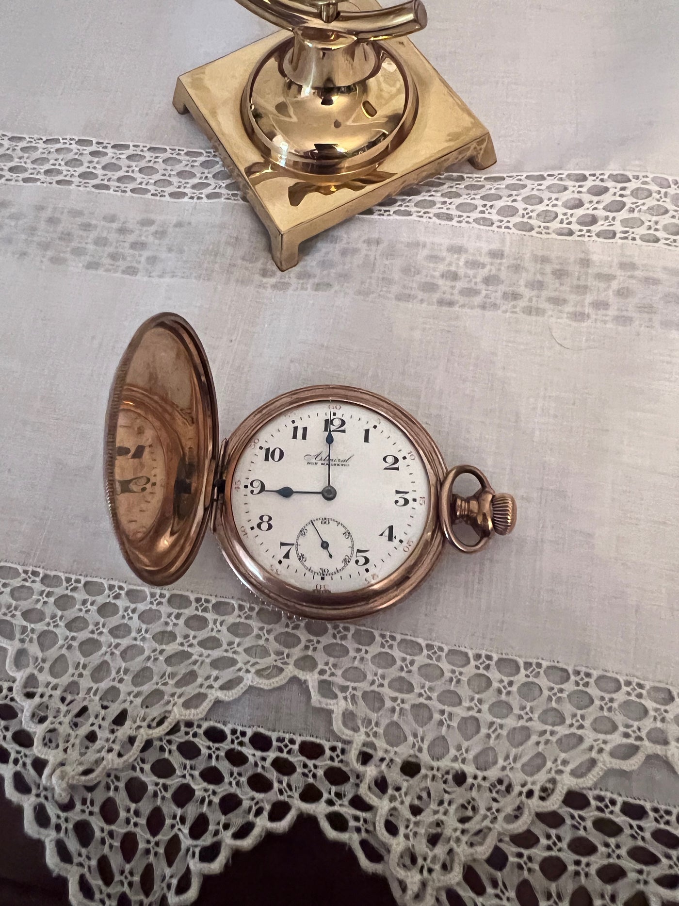ADMIRAL NON MAGNETIC POCKET WATCH TACY WATCH CO On STAND Sell
