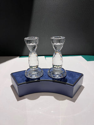 Swarovski Crystal 7600NR128 Flair Top Candle Holders
