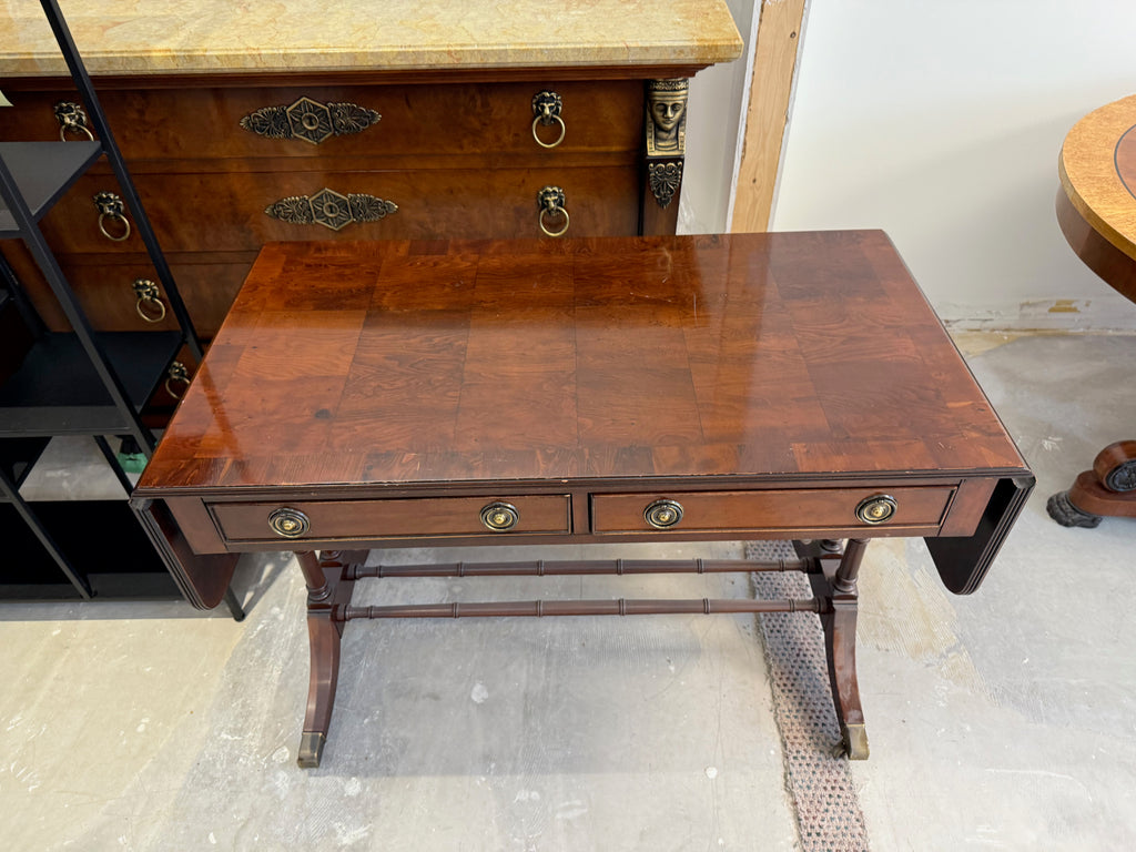 Hekman Drop-Leaf Console Table on Casters