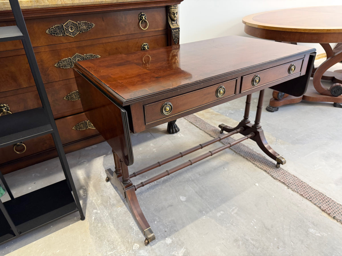 Hekman Drop-Leaf Console Table on Casters