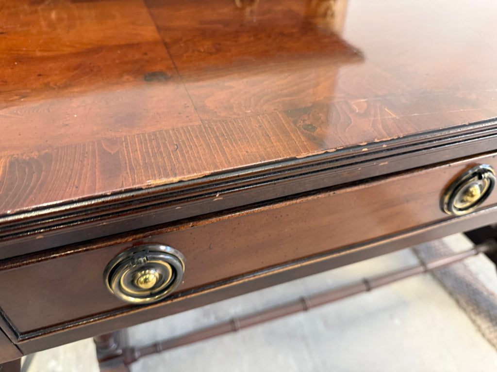 Hekman Drop-Leaf Console Table on Casters