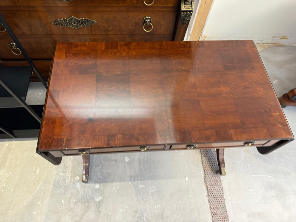 Hekman Drop-Leaf Console Table on Casters