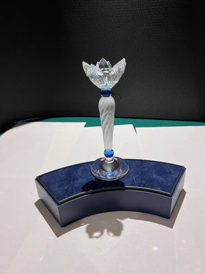 Swarovski Crystal 207012 Blue Flower Candle Holder