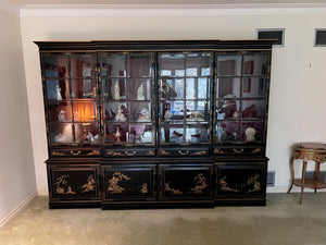Large Oriental Display Wall Unit- 10ft w