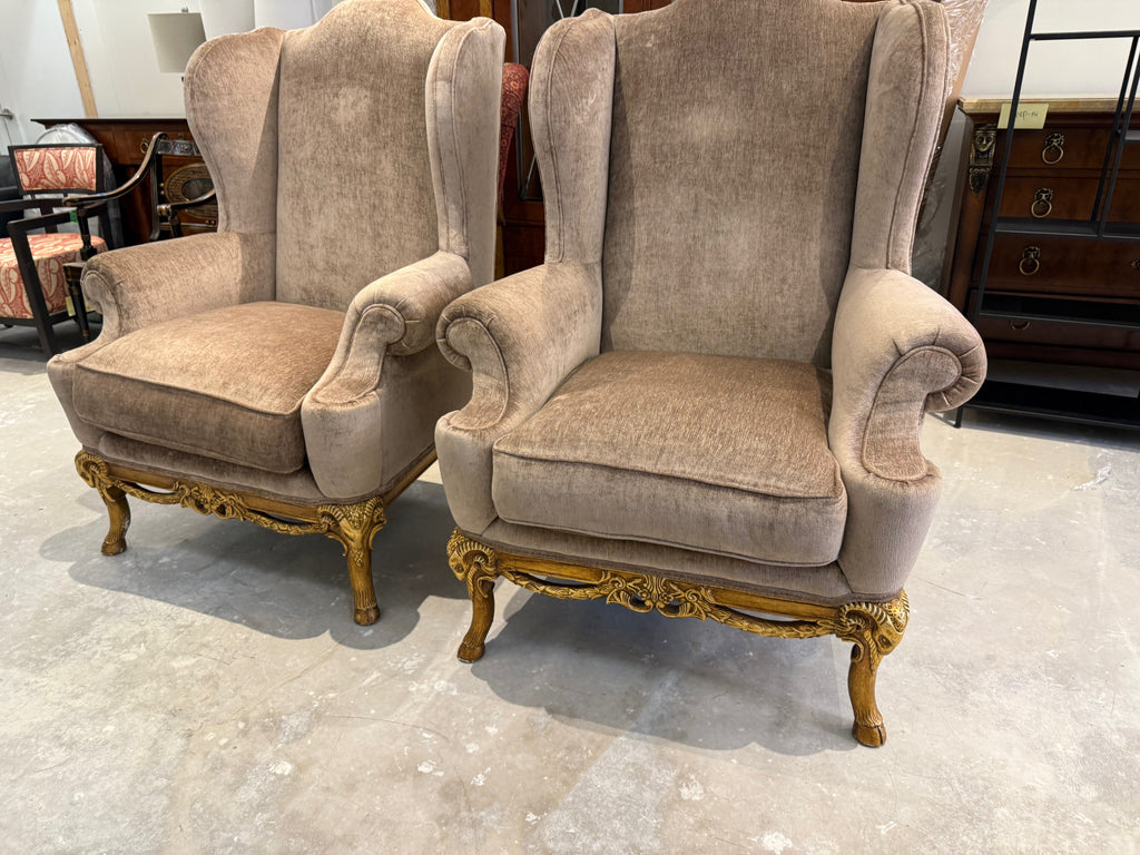 Henredon Schoonbeck Collection Large Wingback Chairs