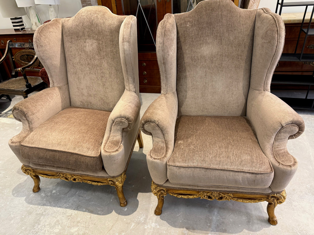 Henredon Schoonbeck Collection Large Wingback Chairs