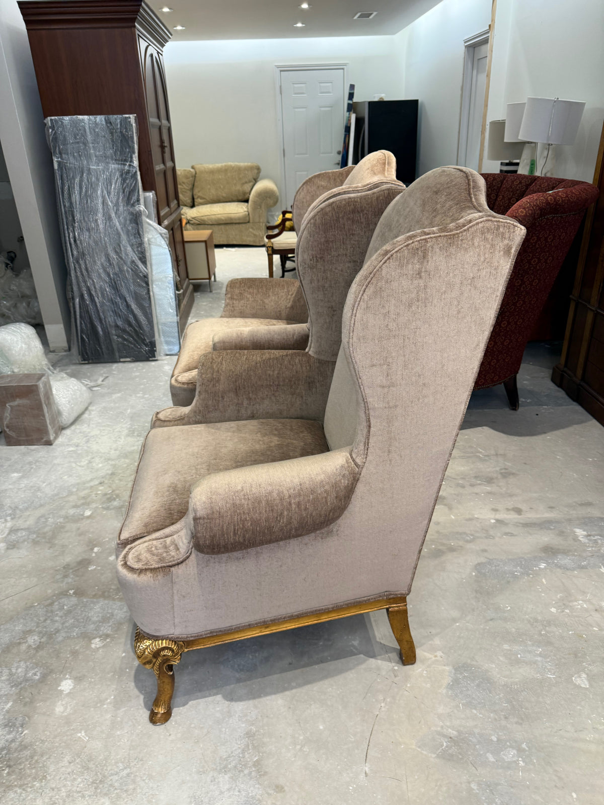 Henredon Schoonbeck Collection Large Wingback Chairs