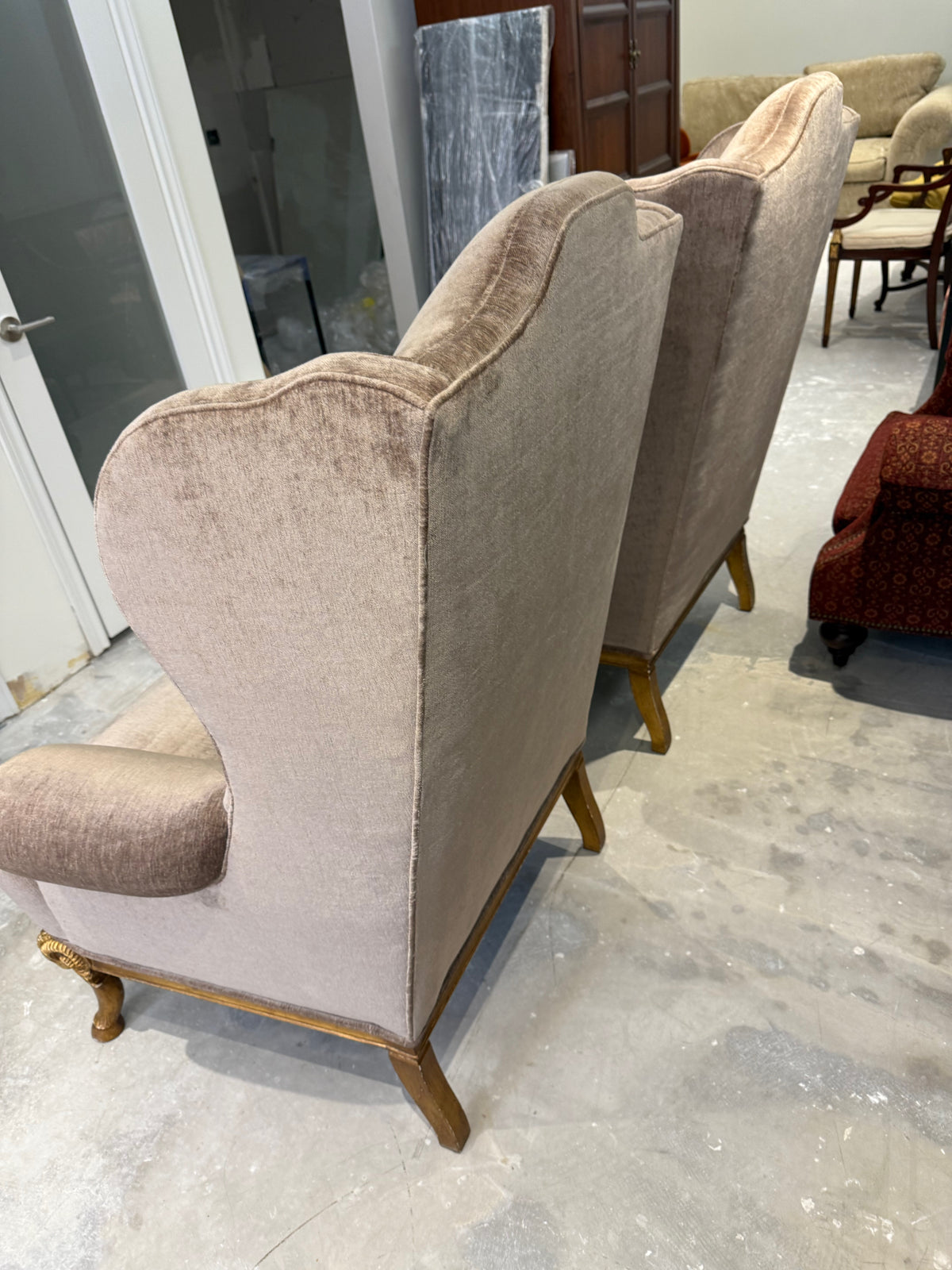 Henredon Schoonbeck Collection Large Wingback Chairs