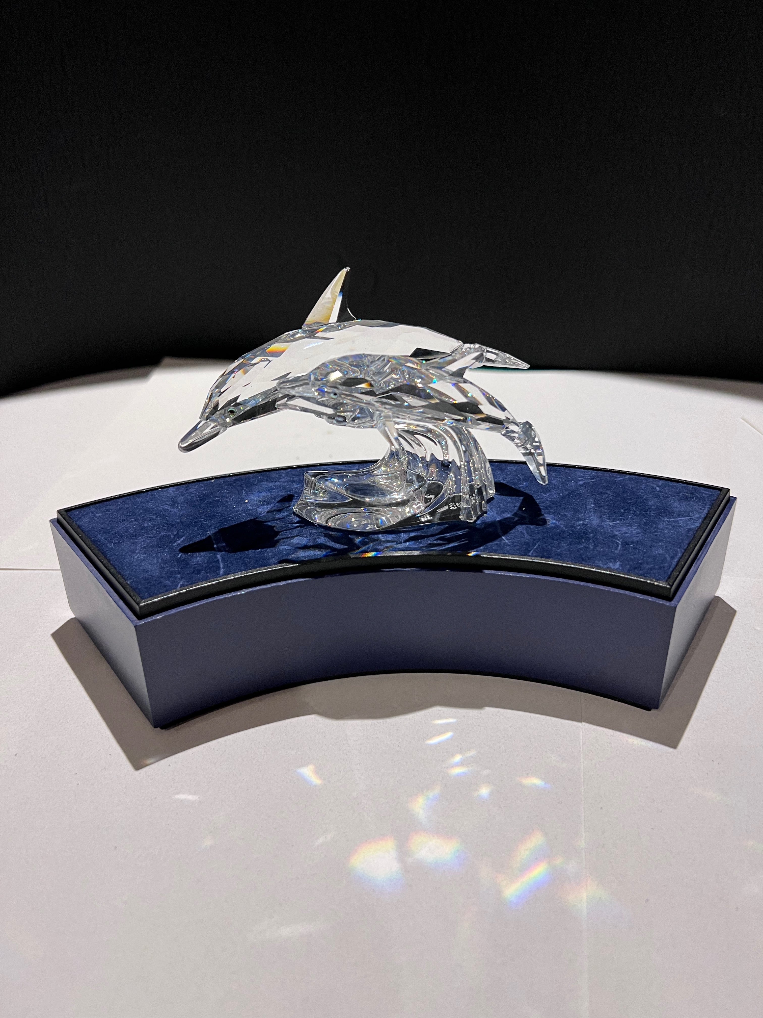 Swarovski Crystal SCS 1990 Annual Edition “Lead Me” Dolphins