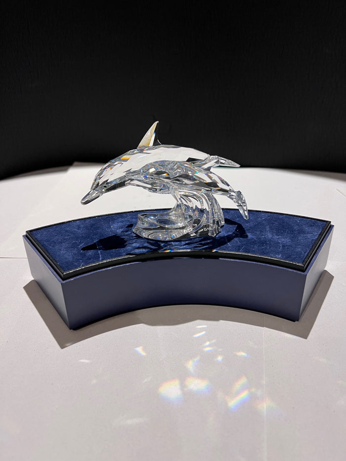 Swarovski Crystal SCS 1990 Annual Edition “Lead Me” Dolphins