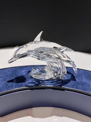 Swarovski Crystal SCS 1990 Annual Edition “Lead Me” Dolphins