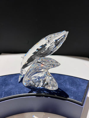 Swarovski Crystal SCS 1992 Annual Edition “Care for Me" Whales