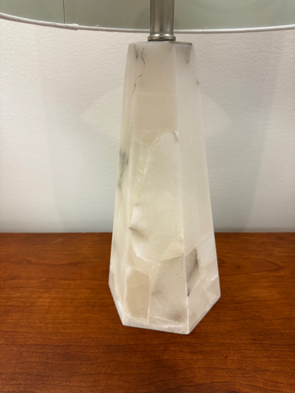 Pair of Marble Table Lamps