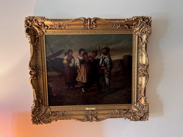 Karel Frans Philippeau (1825-1897) Original Oil Painting