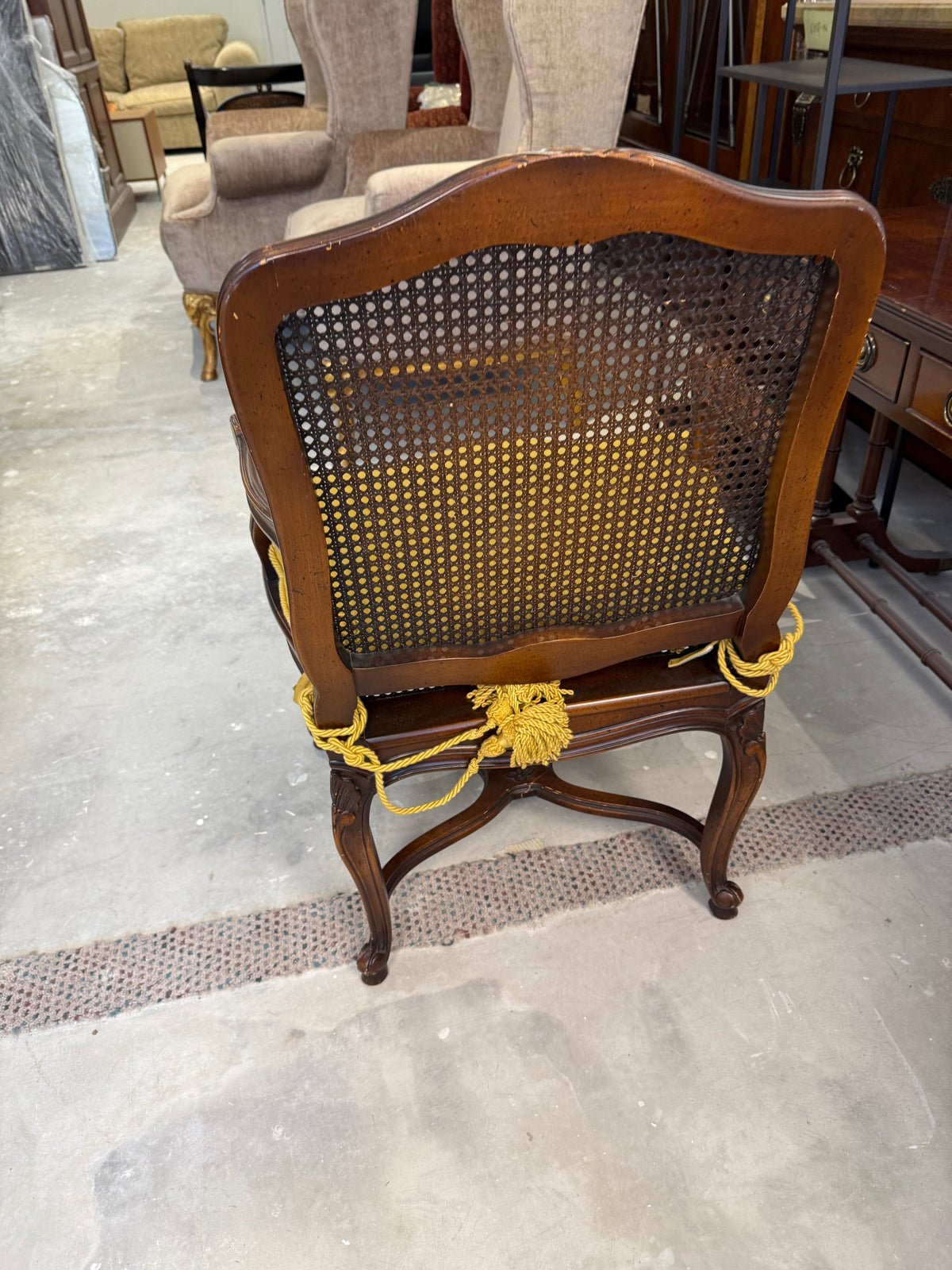 Pair of Louis XV Cane Bergere Chairs