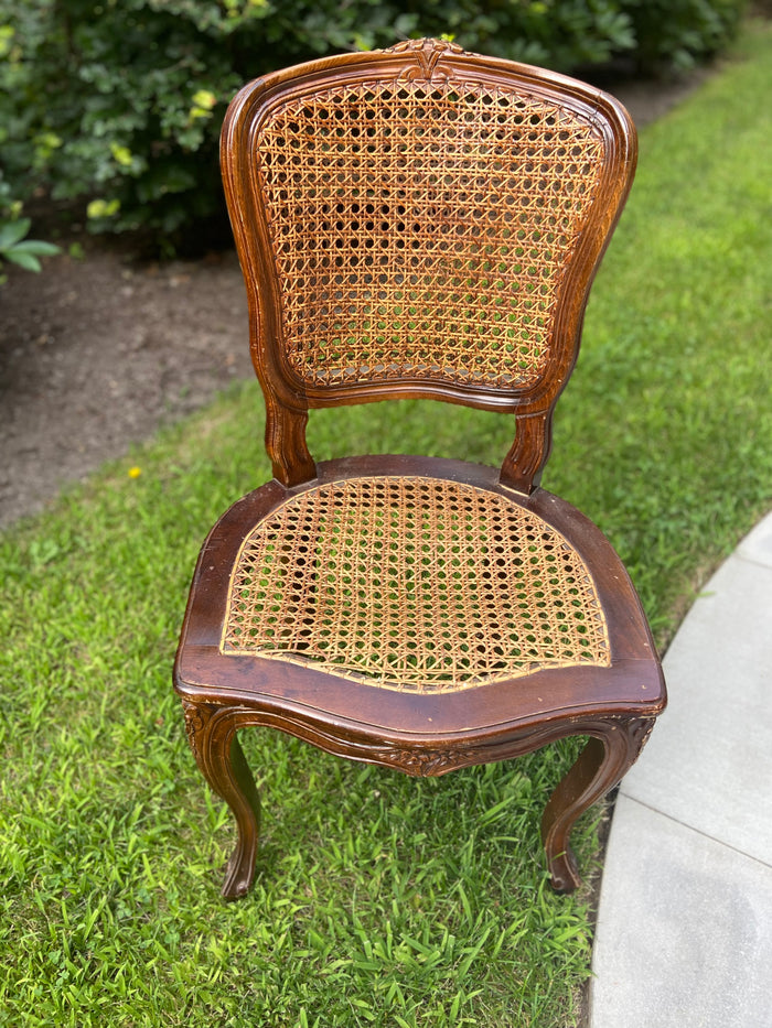Antique French Cane Chair