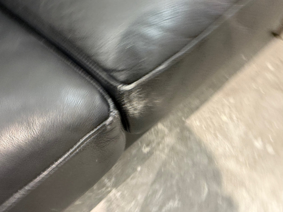 Designer Grey Leather Sofa