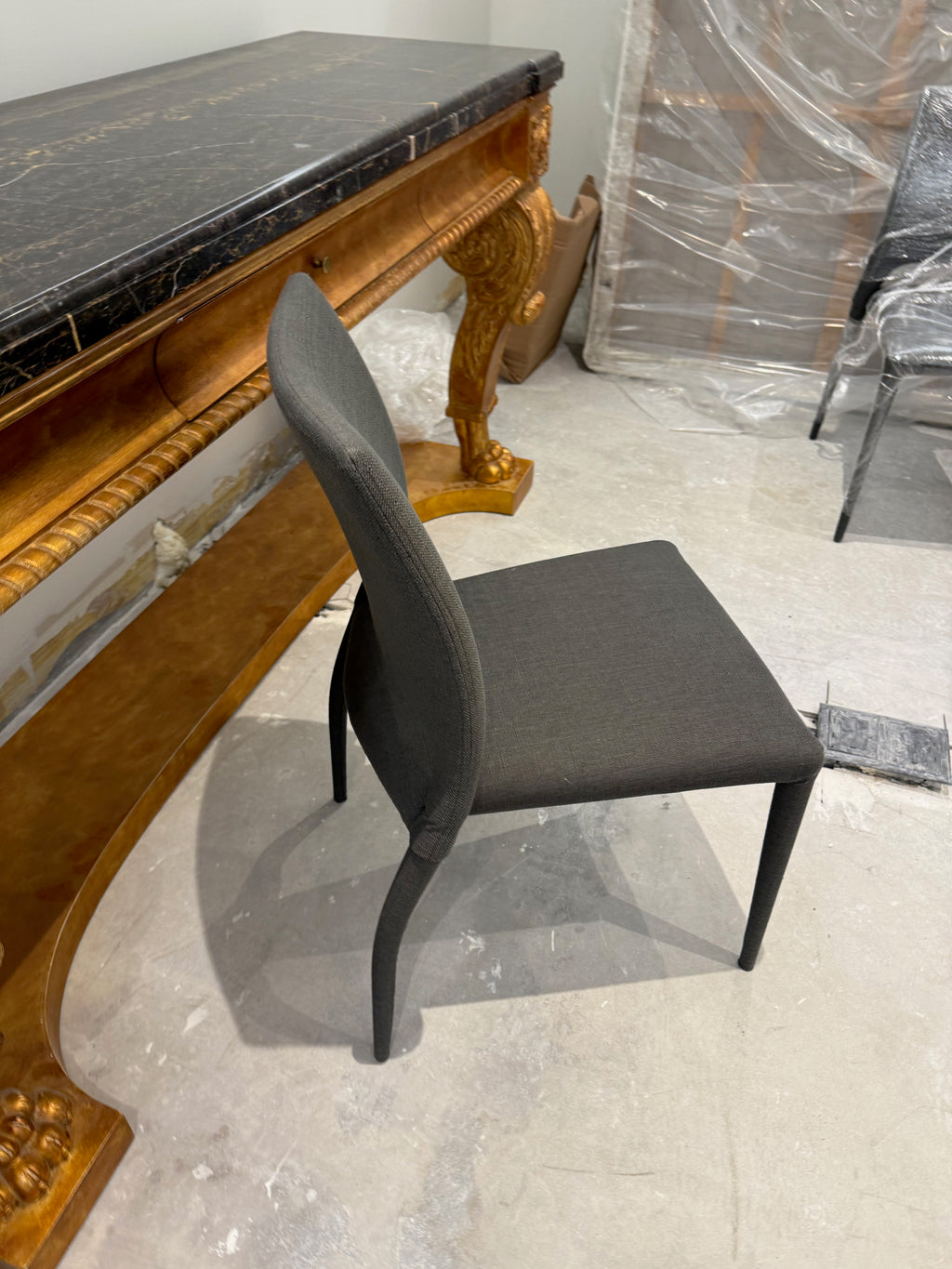 Set of 4 Structube Grey Dining Chairs