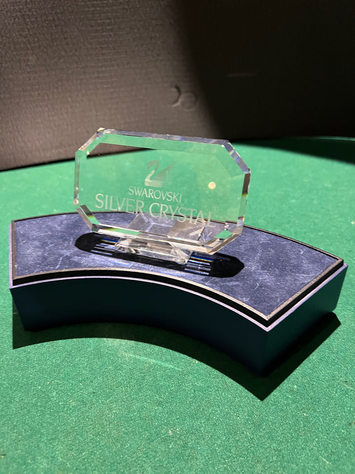 Swarovski Crystal "Silver Crystal" Dealer Plaque # 2