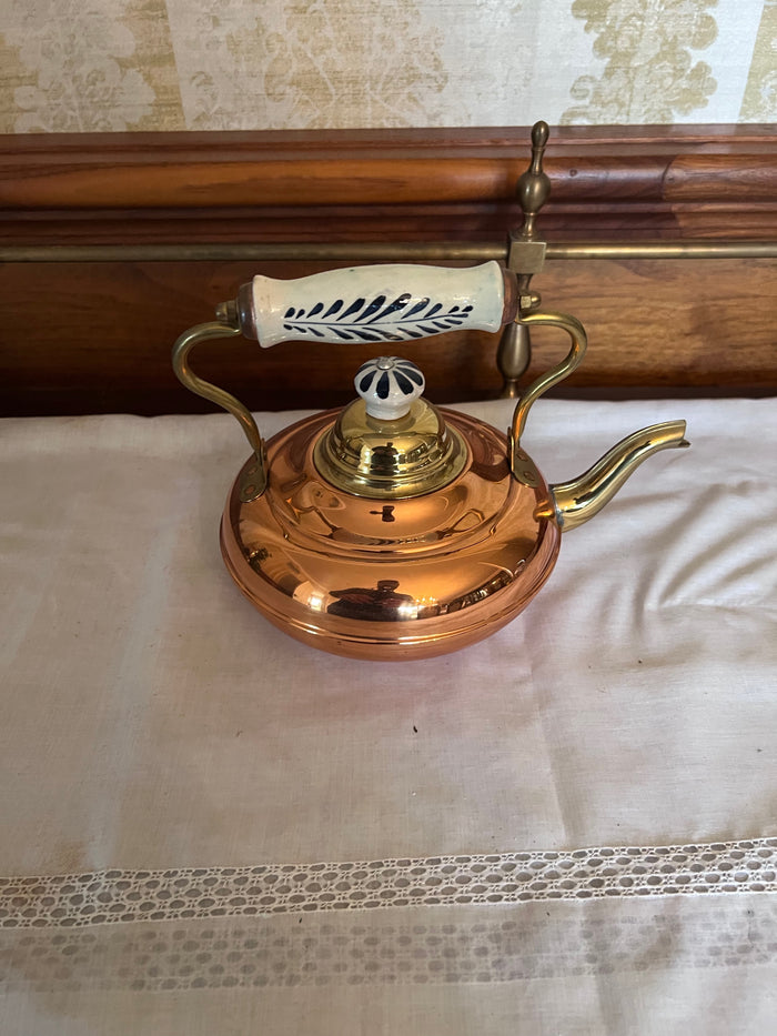 Small Copper Teapot, Made in Holland