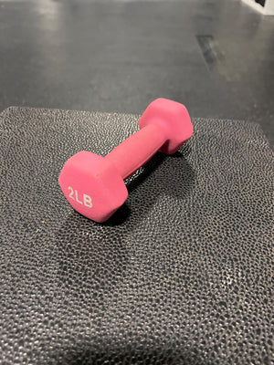 2LB Neoprene Pink Dumbbell