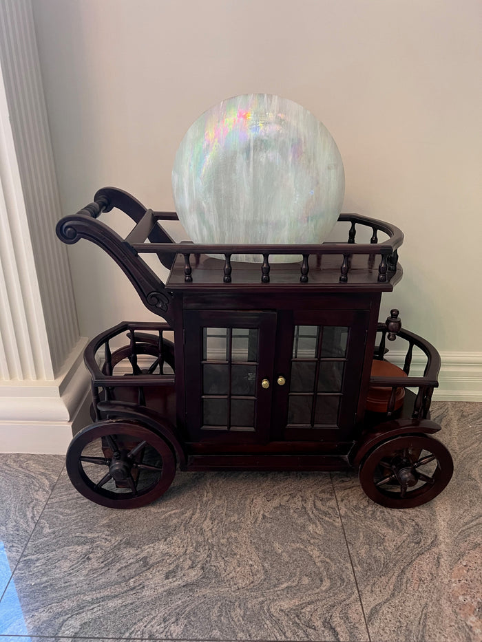 Vintage Carriage Bar Cart