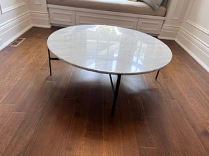 Design Within Reach Sylvain Outline Round Marble Coffee Table