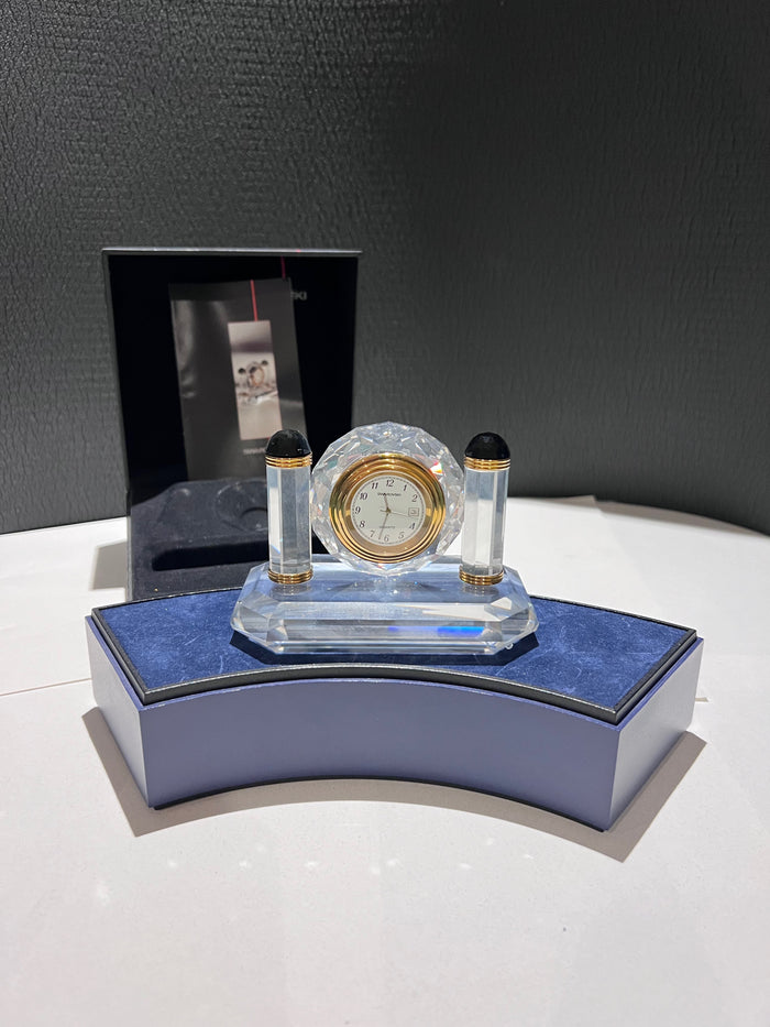 Swarovski Crystal Belle Epoque Mantel Clock, 4.5" wide