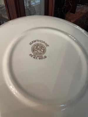 Hawthorne Georgian China 22kt Gold Dinnerware Lot