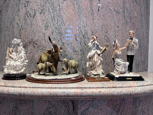2 Guiseppe Armani, 1 Guido Cortese, 1 A. Santini Figures Lot (*4 pieces sold together)