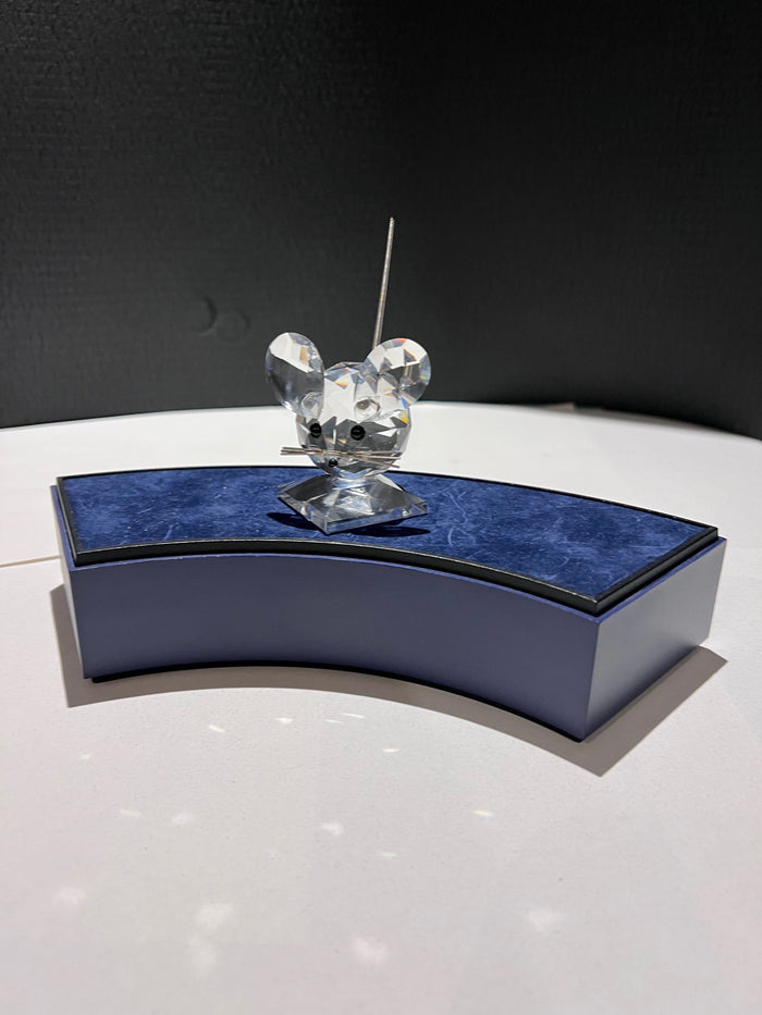 Swarovski Crystal 7631NR040  Large Mouse w/ Spring Coil Tail