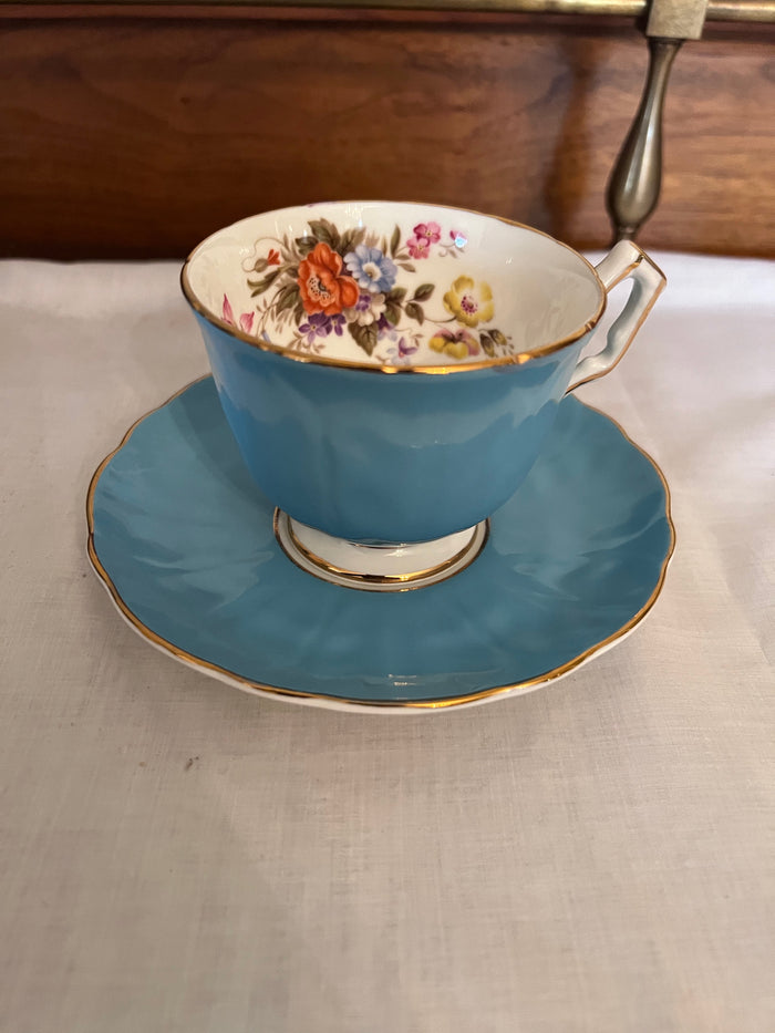 Aysnely Teal Cup & Saucer 2942